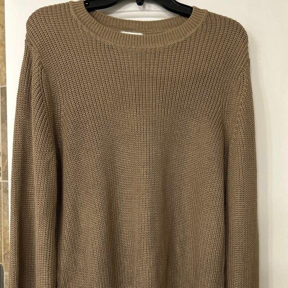 Gentle Fawn Maxine Back Cut Out Crewneck Knit Sweater Heather Taupe New XL - Picture 5 of 15